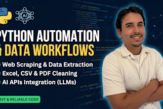 automate your tasks, excel data, and web scraping with pyth