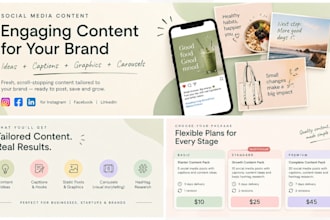 create a content strategy and social media content calendar