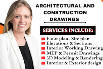 create architectural plans, construction drawings and permit sets
