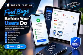 test your ios app on iphone and ipad