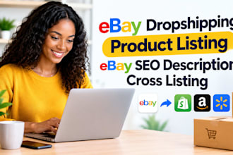 ebay dropshipping product listing ebay SEO description cross listing
