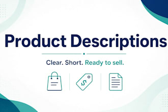 write short product descriptions for ecommerce listings