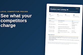 do local competitor pricing reports