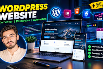 develop a responsive wordpress website with elementor and automation