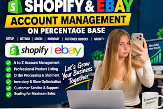handle shopify product listing, order processing and store management
