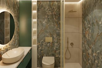 ealistic bathroom renders in sketchup and enscape