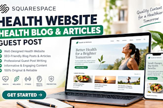 design squarespace health website health blog health articles guest post