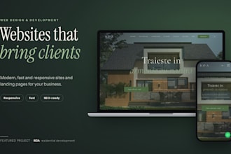 build a responsive website or landing page