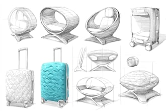 sketch and design your product design ideas