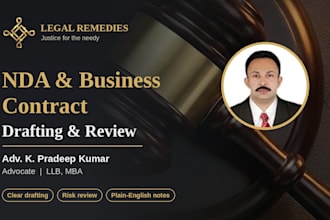 draft or review your nda or business contract
