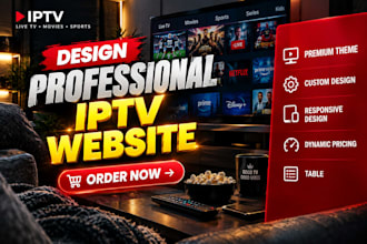 develop iptv streaming website payment setup, automation and customer workflow