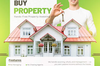 design modern real estate flyers posters and property ads