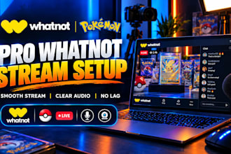 create pokémon whatnot obs stream setup for professional card breaks