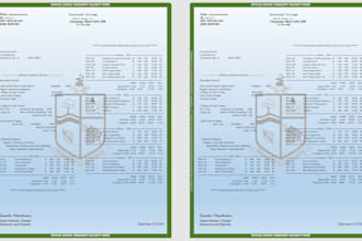 design school transcript, college transcript, and university transcript