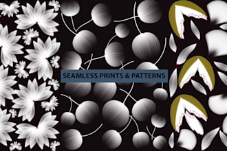 create professional textile and garment print designs