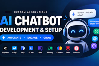 build ai chatbot botpress crisp dify uichat rasa aisensy chroma twilcio landbot
