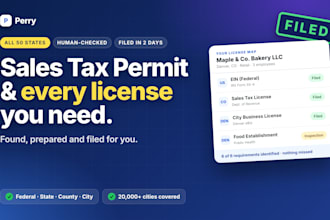 find and file your sales tax permit and business licenses in any US state