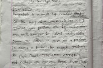 write documents in beautiful and clear handwriting
