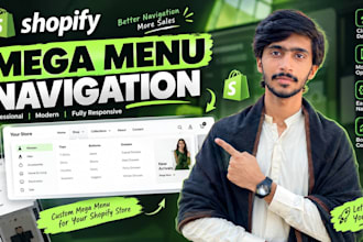 do shopify store  mega menu setup