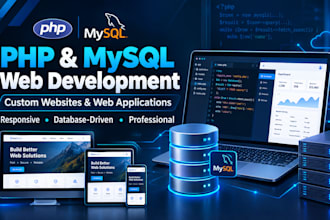 build a custom PHP mysql website or web application