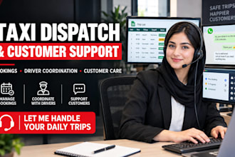 be dispatcher for limo, chauffeur, taxi and logistics