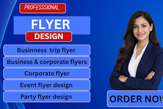 design professional business, corporate and travel flyers