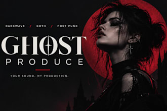 create darkwave, goth, cyberpunk and synthwave, hard techno music