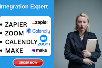 setup calendly, zoom, zapier expert calendly appointment setup email automation