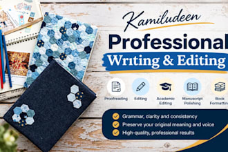 edit and proofread a story book