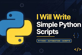 write python script and fix python bugs