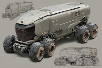 design a concept car or any vehicle for your game