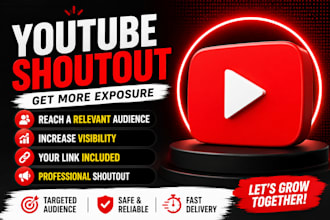 promote your youtube channel or video with a targeted shoutout