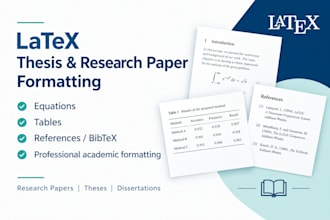 format your thesis or research paper in latex