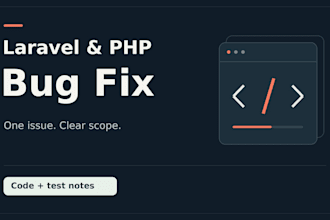 fix one small laravel or PHP bug