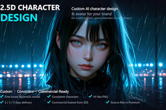 custom ai character design and avatar for your brand