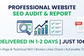 do a complete SEO audit and website report