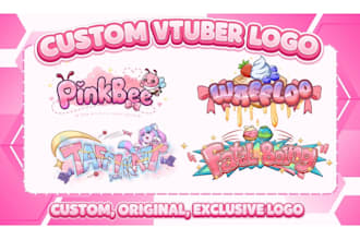 design a cute kawaii logo for vtuber and streamer