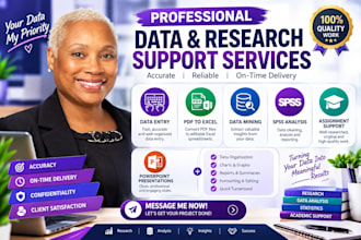 do data entry research, pdf to excel data entry, data mining, spss, assigned ppt