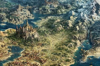 draw your fantasy map for books, game