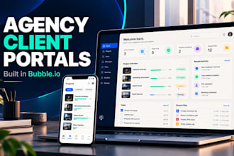 build a bubble io client portal for agencies with automated workflows