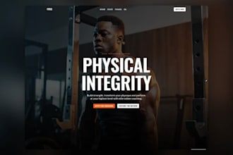design a modern fitness website in framer