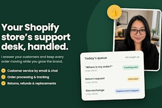 handle shopify orders, returns, refunds and customer support