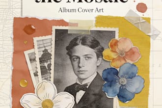 create collage artwork for album cover art, merch, or poster