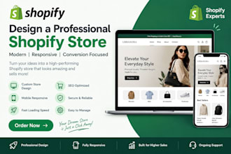 design a professional shopify store