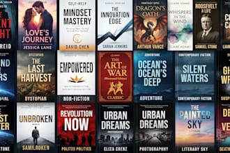 design a professional book cover, ebook cover and KDP paperback cover