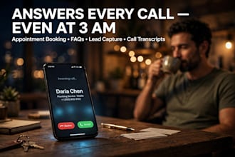 build an ai voice receptionist that answers your business calls 24x7