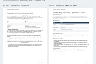 format your existing word document with a clean consistent layout