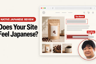 do native japanese localization QA for your website