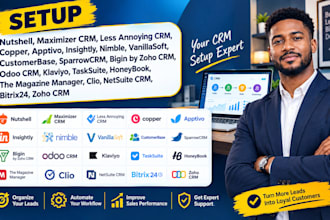 setup convoso, hireez, wingmate, vtenext, streak, monday, boomtown CRM
