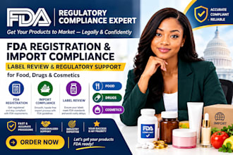 do fda registration import compliance label review for food drugs and cosmetic